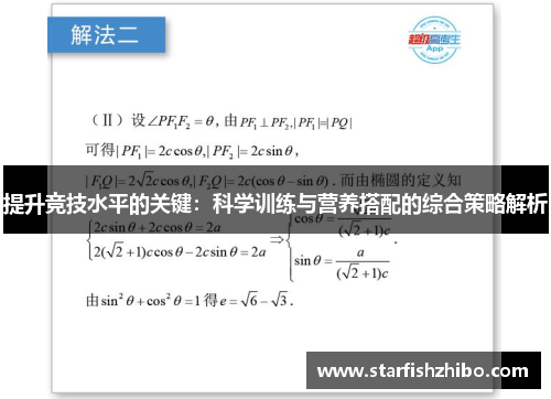 提升竞技水平的关键：科学训练与营养搭配的综合策略解析